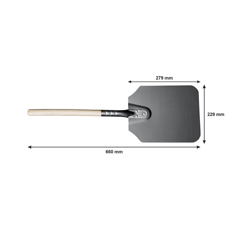 REGENT PIZZA PEEL ALUMINIUM WITH WOODEN HANDLE, (660X229X279MM)