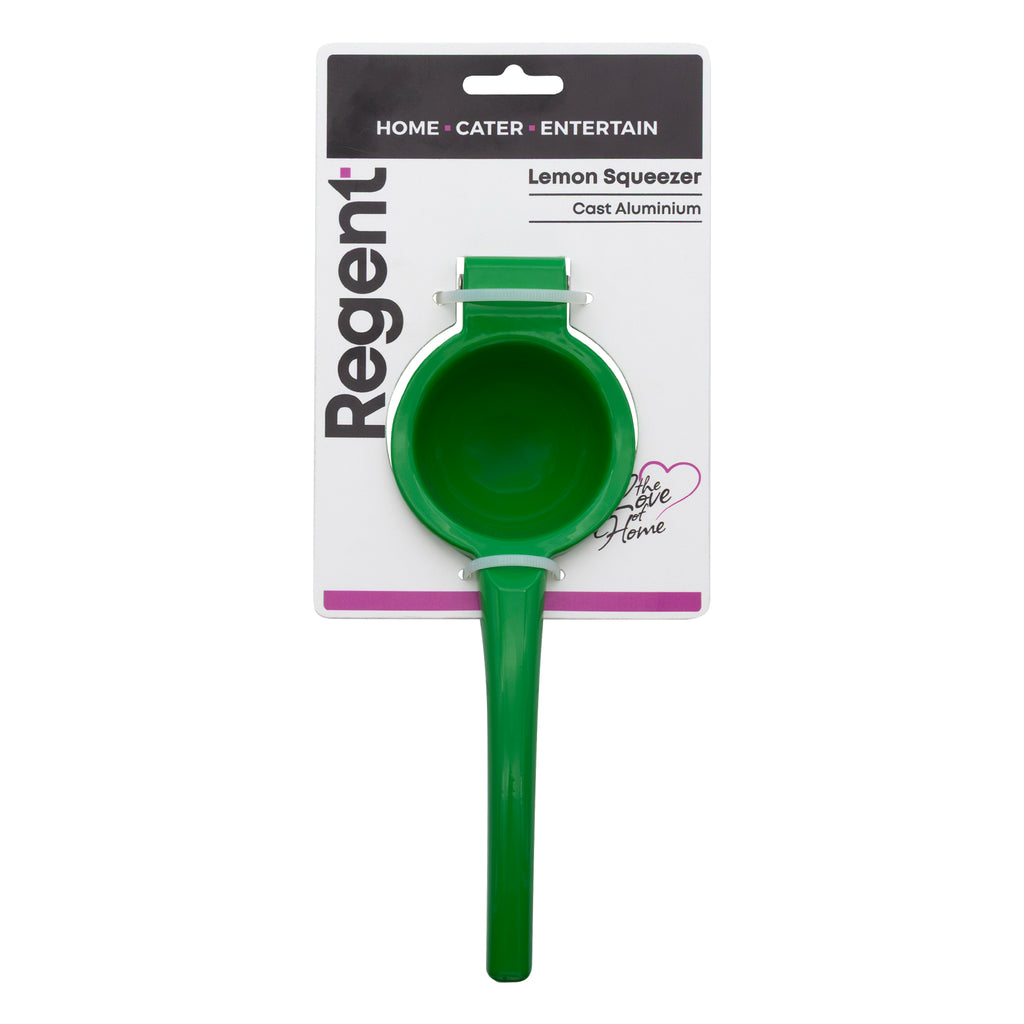 REGENT KITCHEN LEMON SQUEEZER CAST ALUMINIUM GREEN, 223X75MM