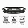 REGENT CATERING PLASTIC SERVING BASKET OVAL BLACK, 270X175MM