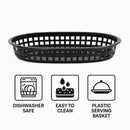 REGENT CATERING PLASTIC SERVING BASKET OVAL BLACK, 270X175MM