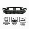 REGENT CATERING PLASTIC SERVING BASKET OVAL BLACK, 270X175MM