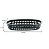 REGENT CATERING PLASTIC SERVING BASKET OVAL BLACK, 270X175MM
