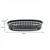 REGENT CATERING PLASTIC SERVING BASKET OVAL BLACK, 270X175MM