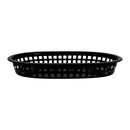 REGENT CATERING PLASTIC SERVING BASKET OVAL BLACK, 270X175MM