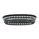 REGENT CATERING PLASTIC SERVING BASKET OVAL BLACK, (270X175X30MM)