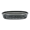 REGENT CATERING PLASTIC SERVING BASKET OVAL BLACK, (270X175X30MM)