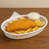 REGENT CATERING PLASTIC SERVING BASKET OVAL WHITE, 270X175MM