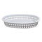 REGENT CATERING PLASTIC SERVING BASKET OVAL WHITE, (270X175X30MM)