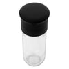 REGENT GLASS BOTTLE WITH CERAMIC GRINDER AND BLACK LID 2PK, 120ML
