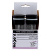 REGENT GLASS BOTTLES WITH CERAMIC GRINDERS AND BLACK LIDS 2PK, 120ML