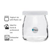 REGENT YOGHURT JAR WITH PLASTIC LID, 150ML