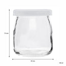 REGENT YOGHURT JAR WITH PLASTIC LID, 150ML (65MM DIAX72MM)
