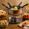 REGENT COOKWARE FONDUE SET WITH BURNER & 6 FORKS STAINLESS STEEL