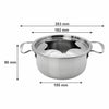 REGENT COOKWARE FONDUE SET WITH BURNER & 6 FORKS STAINLESS STEEL