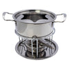REGENT COOKWARE FONDUE SET WITH BURNER & 6 FORKS STAINLESS STEEL