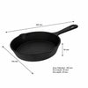 REGENT COOKWARE CAST IRON FRYING PAN, 140MM DIAX30MM