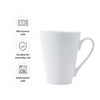 REGENT V-SHAPE NBC WHITE COFFEE MUG, 320ML