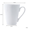 REGENT V-SHAPE NBC WHITE COFFEE MUG, 320ML