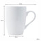 REGENT BULLET SHAPE NBC WHITE COFFEE MUG, 350ML (105X85MM DIA)