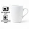REGENT BULLET SHAPE NBC WHITE COFFEE MUG, 350ML