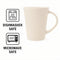 REGENT TRUMPET SHAPE NBC WHITE COFFEE MUG, 380ML