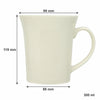 REGENT TRUMPET SHAPE NBC WHITE COFFEE MUG, 300ML