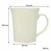 REGENT TRUMPET SHAPE NBC WHITE COFFEE MUG, 300ML