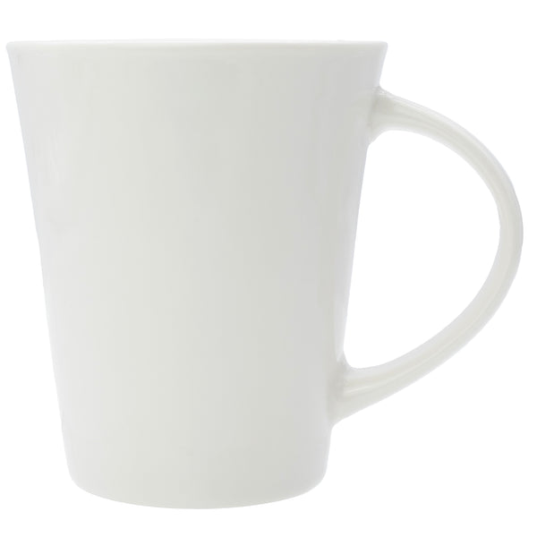 REGENT TRUMPET SHAPE NBC WHITE COFFEE MUG, 380ML (110X90MM DIA)