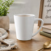 REGENT V-SHAPE WHITE COFFEE MUG, 380ML
