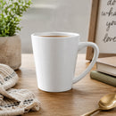 REGENT V-SHAPE WHITE COFFEE MUG, 380ML