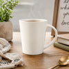 REGENT V-SHAPE WHITE COFFEE MUG, 380ML