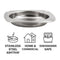 REGENT ASHTRAY SQUARE STAINLESS STEEL, 110MM