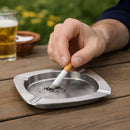 REGENT ASHTRAY SQUARE STAINLESS STEEL, 110MM