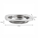 REGENT ASHTRAY SQUARE STAINLESS STEEL, 110MM