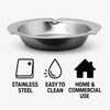 REGENT ASHTRAY ROUND STAINLESS STEEL, 120MM DIA