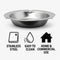 REGENT ASHTRAY ROUND STAINLESS STEEL, 120MM DIA