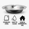 REGENT ASHTRAY ROUND STAINLESS STEEL, 120MM DIA