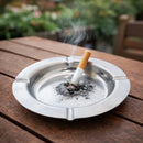 REGENT ASHTRAY ROUND STAINLESS STEEL, 120MM DIA