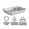 REGENT RECTANGULAR ROASTING DISH STAINLESS STEEL, 266X196MM