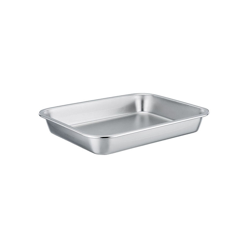 REGENT RECTANGULAR ROASTING/BAKING DISH STAINLESS STEEL, (305X240X55MM)