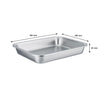 REGENT RECTANGULAR ROASTING DISH STAINLESS STEEL, 266X196X45MM