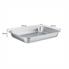 REGENT RECTANGULAR ROASTING DISH STAINLESS STEEL, 355X265X45MM