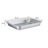 REGENT RECTANGULAR ROASTING/BAKING DISH STAINLESS STEEL, (355X275X55MM)