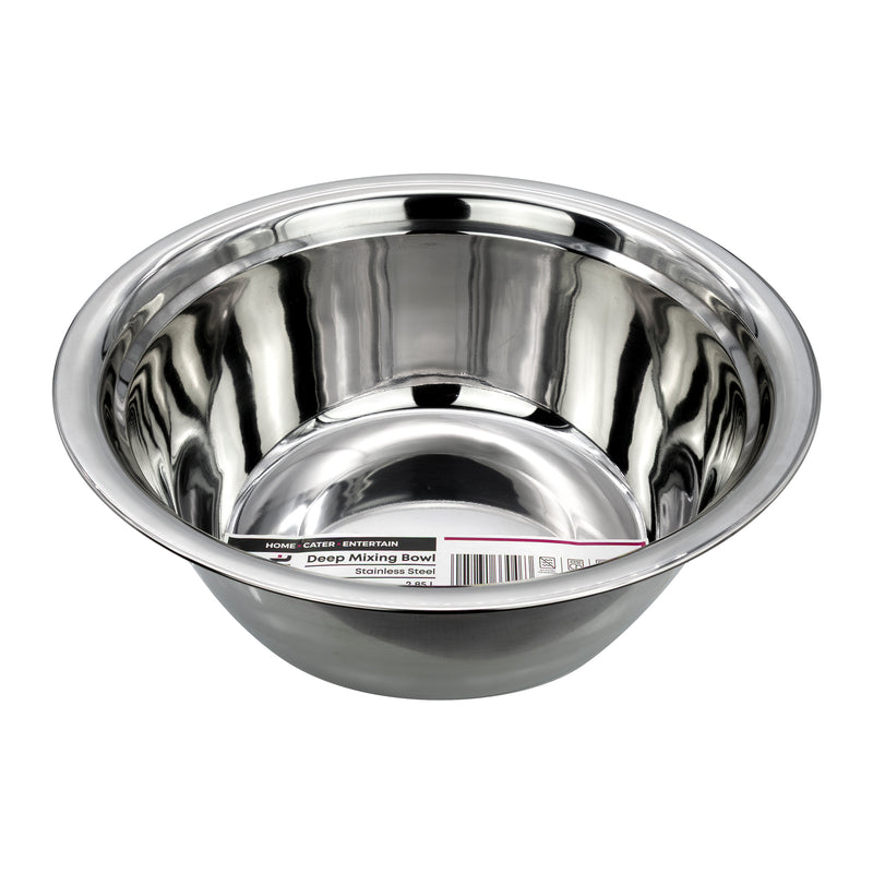REGENT DEEP MIXING BOWL STAINLESS STEEL, 2.85L – HCS Home and