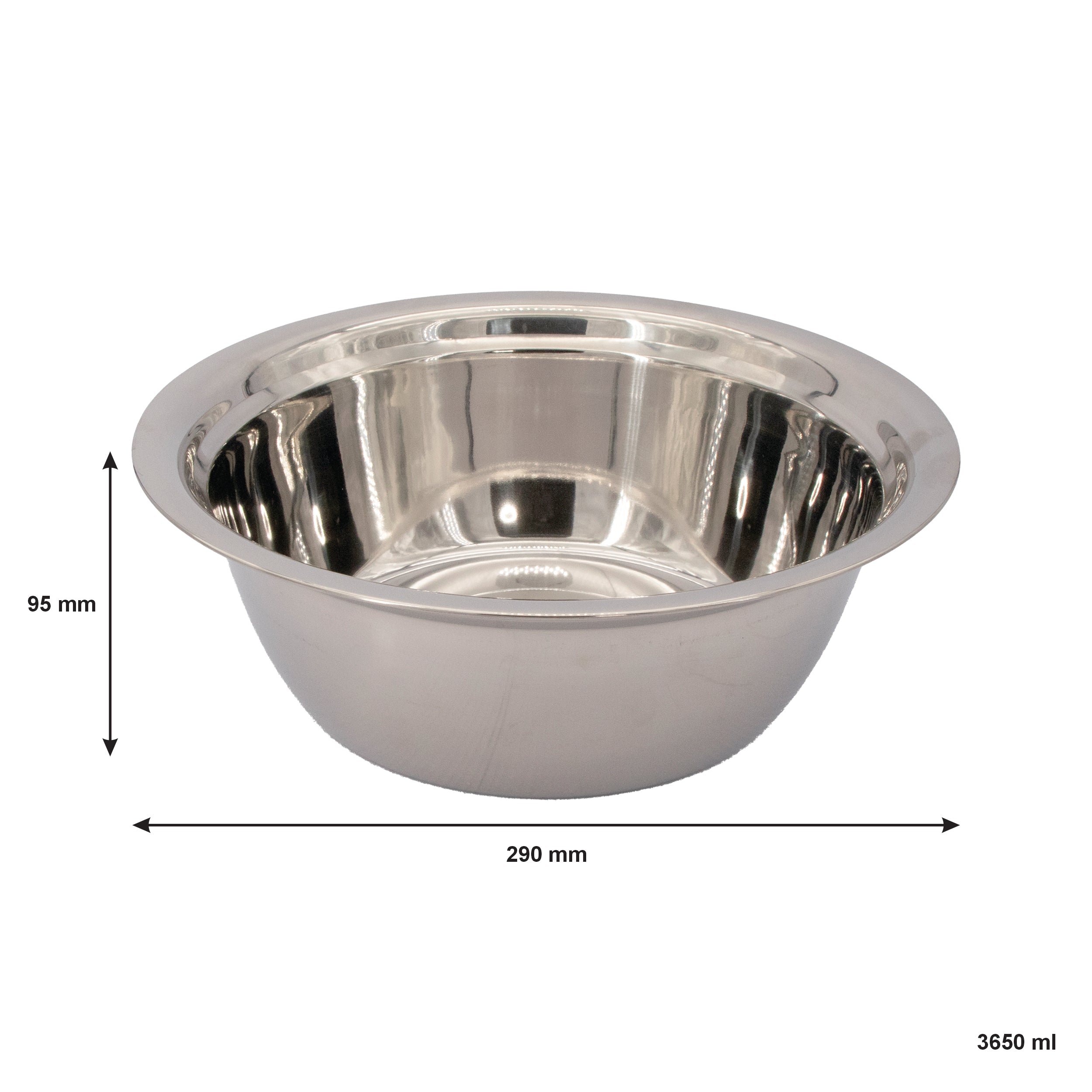 REGENT DEEP MIXING BOWL STAINLESS STEEL, 3.65L