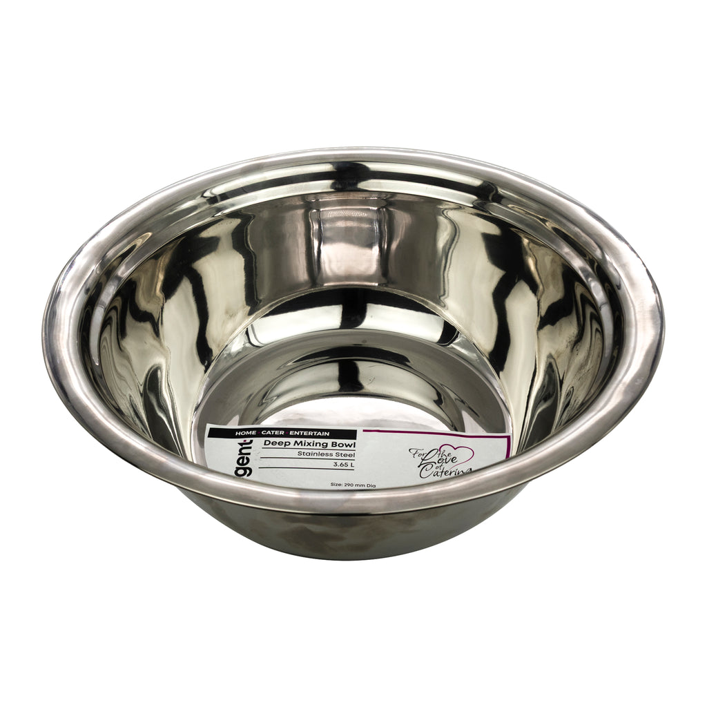 REGENT DEEP MIXING BOWL STAINLESS STEEL, 3.65L