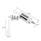 REGENT BAKEWARE ICING PRESS STAINLESS STEEL 6PCE SET, (205X60MM DIA)
