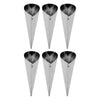 REGENT BAKEWARE CREAM HORNS ST STEEL 6 PIECE SET, (110X35MM)