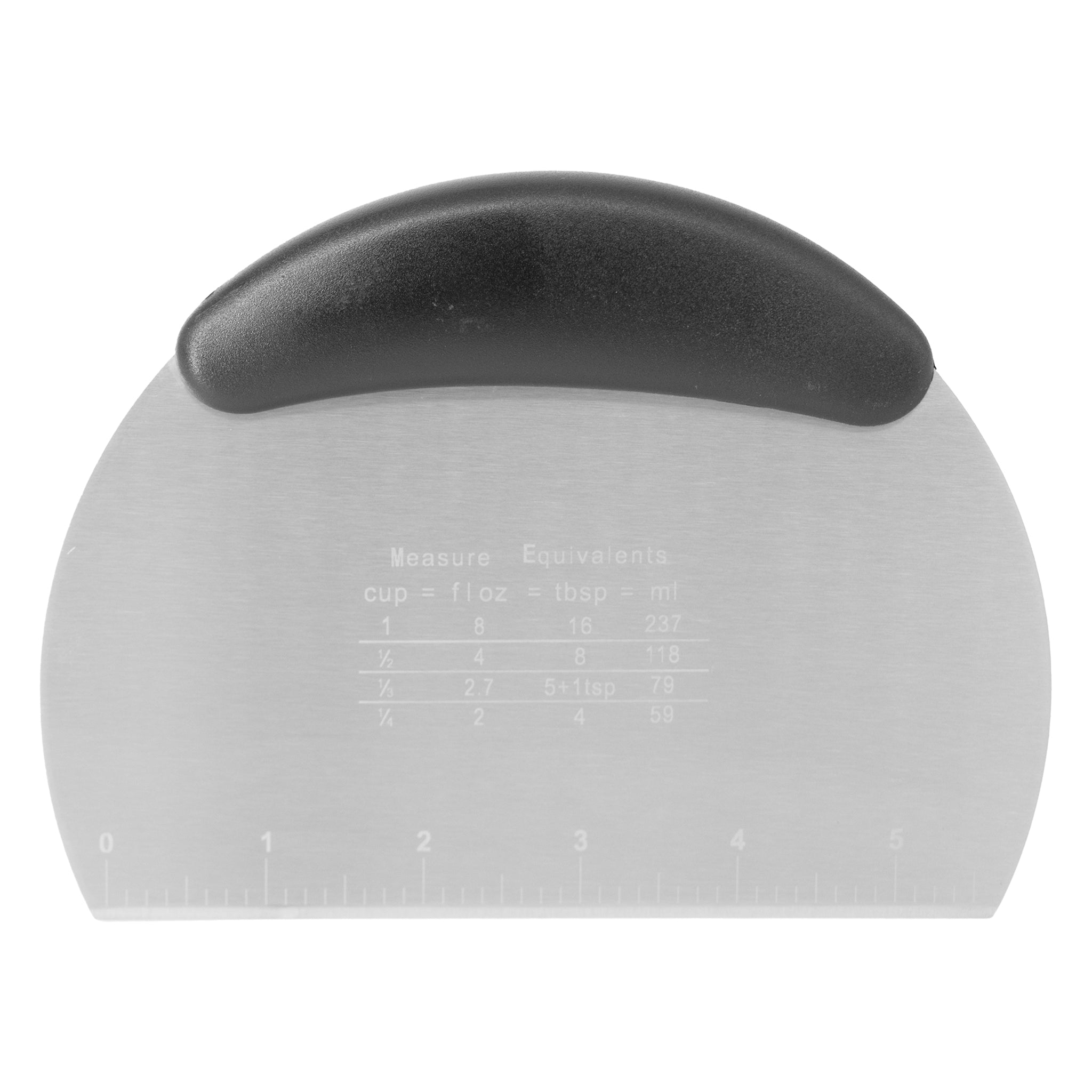 REGENT BAKEWARE DOUGH SCRAPER WITH MEASURE EQUIVALENTS STAINLESS STEEL