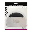 REGENT BAKEWARE DOUGH SCRAPER WITH MEASURE EQUIVALENTS STAINLESS STEEL, 160X117MM